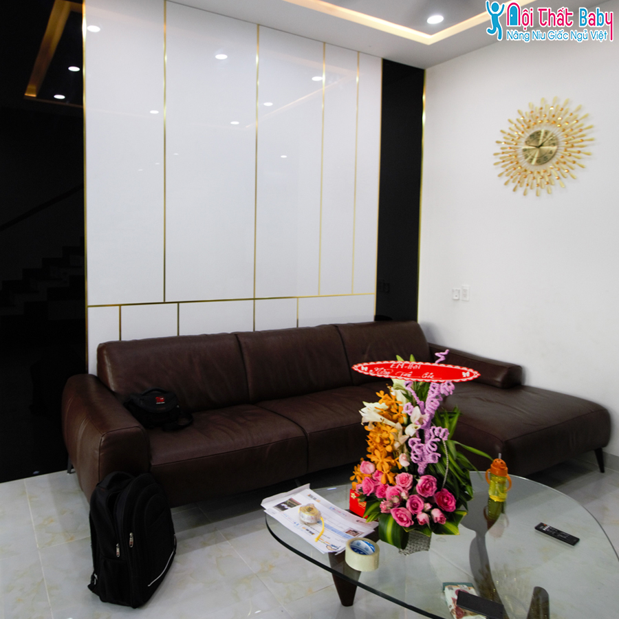 Hình ảnh thi công thực tế nội thất nguyên căn hiện đại nhà anh HIệp -Quận 12